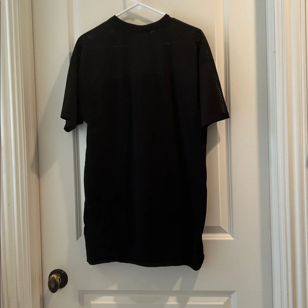 SikSilks Crew Tee Jersey Dress mesh detail embroidered logo short sleeve size 8